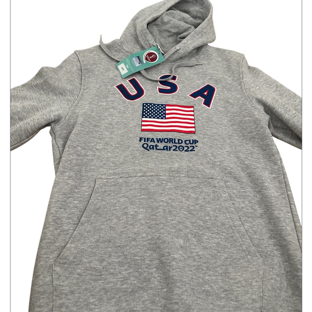 USA Gray mens Hoodie FIFA, World Cup Qatar, 2022 USA